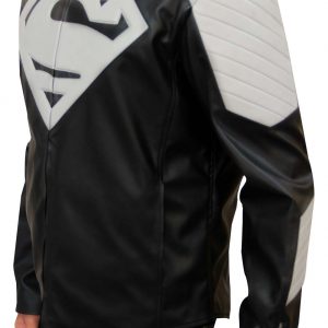 Black Superman Motorcycle Jacket