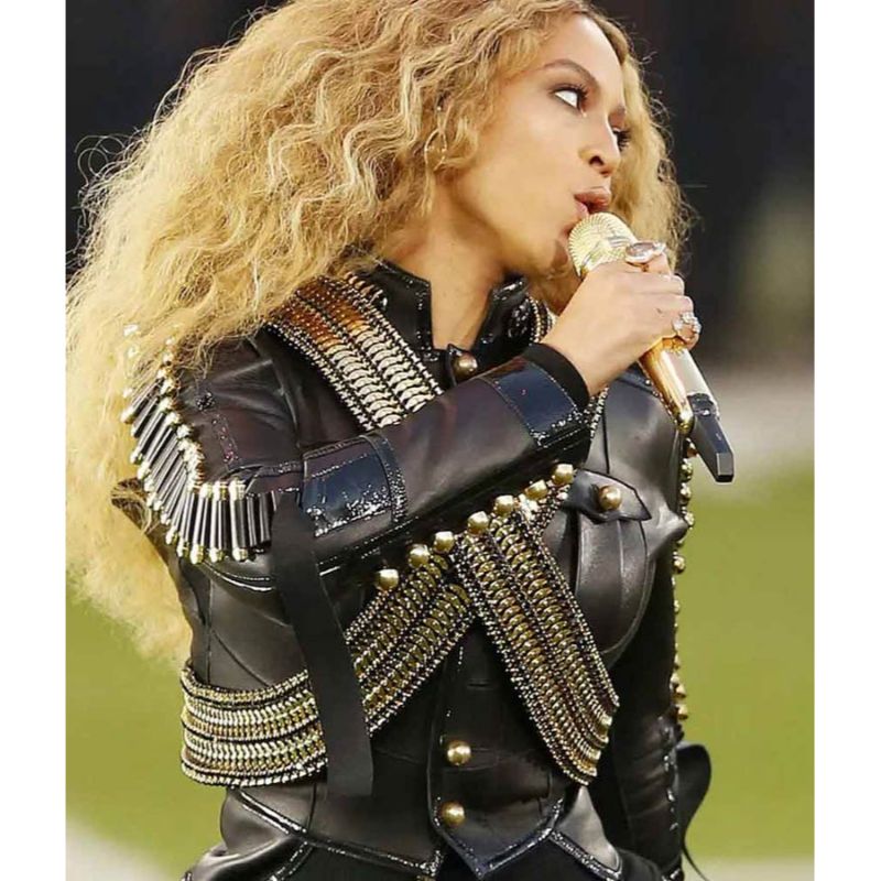 Nfl-League-Pepsi-Super-Bowl-50-Halftime-Show-Beyonce-Military-Jacket